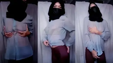 Bokep Jilbab Nina Asanti Joget Transparan Viral poster